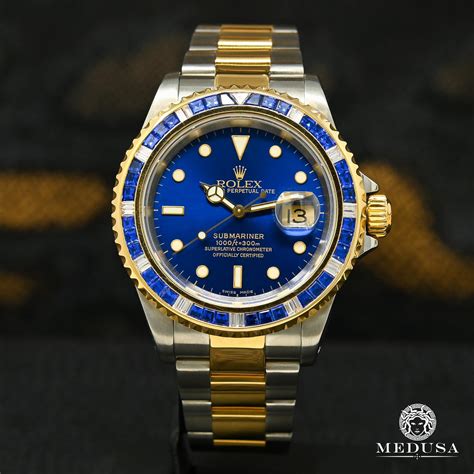 montre rolex submariner bleu